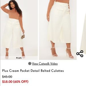 Belted culottes
